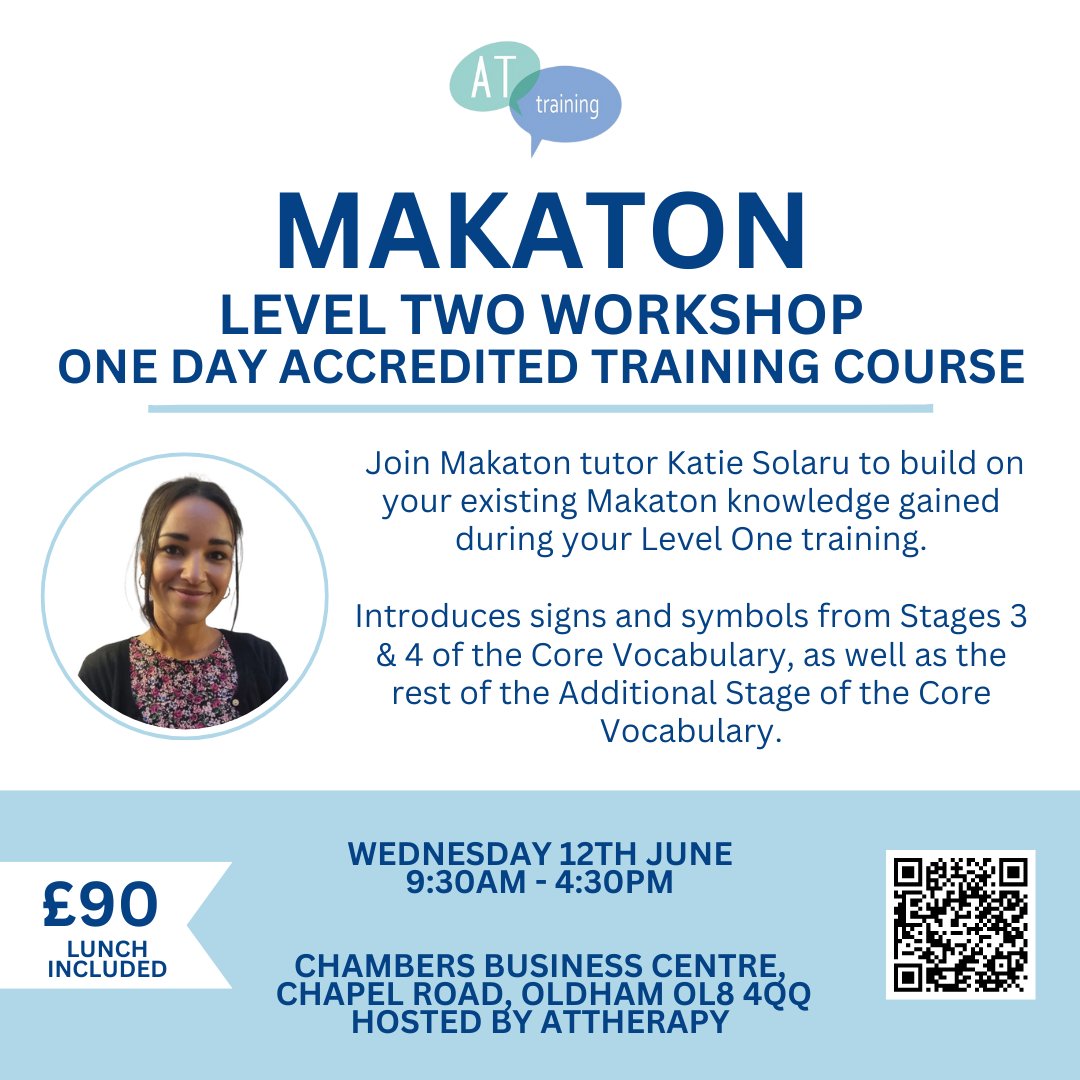 Our Makaton Level 2 training is only a couple of months away! If you've already conquered Level 1, take the next step to enhance your skills with Level 2! Join us on June 12th. 🌟 #MakatonTraining #makaton #cpd