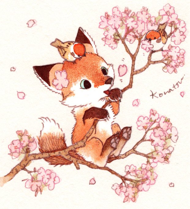 「flower fox」 illustration images(Latest)