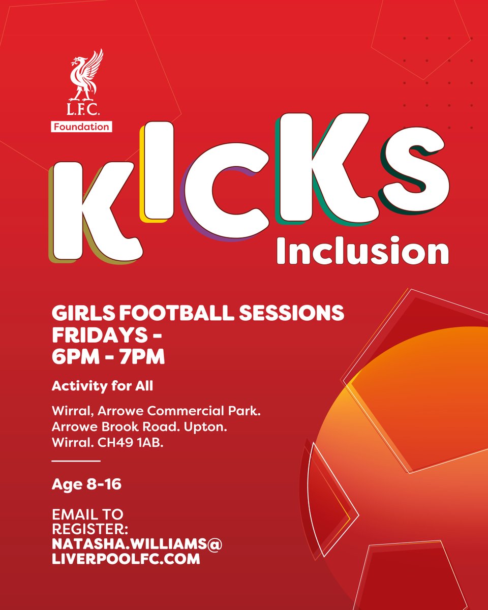 Join our Premier League Kicks Inclusion sessions!⚽ We provide FREE sports activities for children and young people with additional learning, behaviour, physical and sensory needs across Merseyside. @PLCommunities @stevemorganfdn