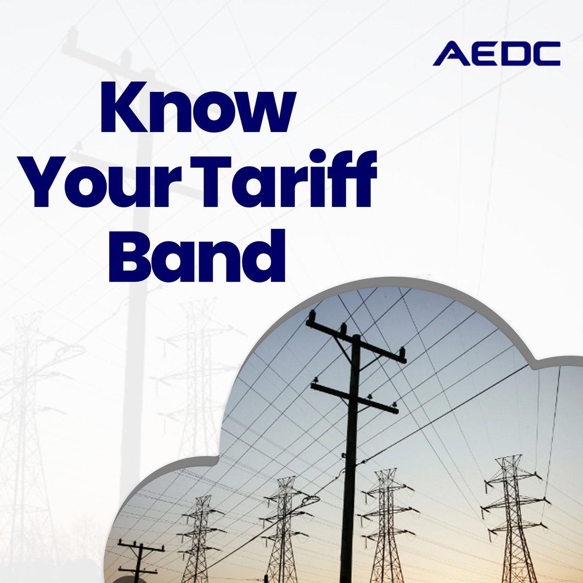 Not sure about your tariff band? Click infocheck.abujaelectricity.com to check your tariff band and rate. Still have questions? Contact us at 0803 9070070 or via our social media handles. #tariff #tariffband #AEDC #Abujadisco #PowerofCommitment