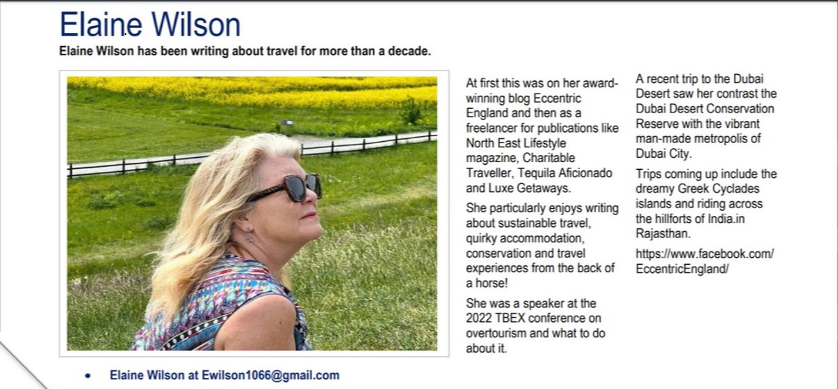 Check out my bio in the International Travel Writer's Alliance Bulletin this month. The pic is on a viking burial mound in Sweden! #travelalliance #Travel #travelwriter #travelbio