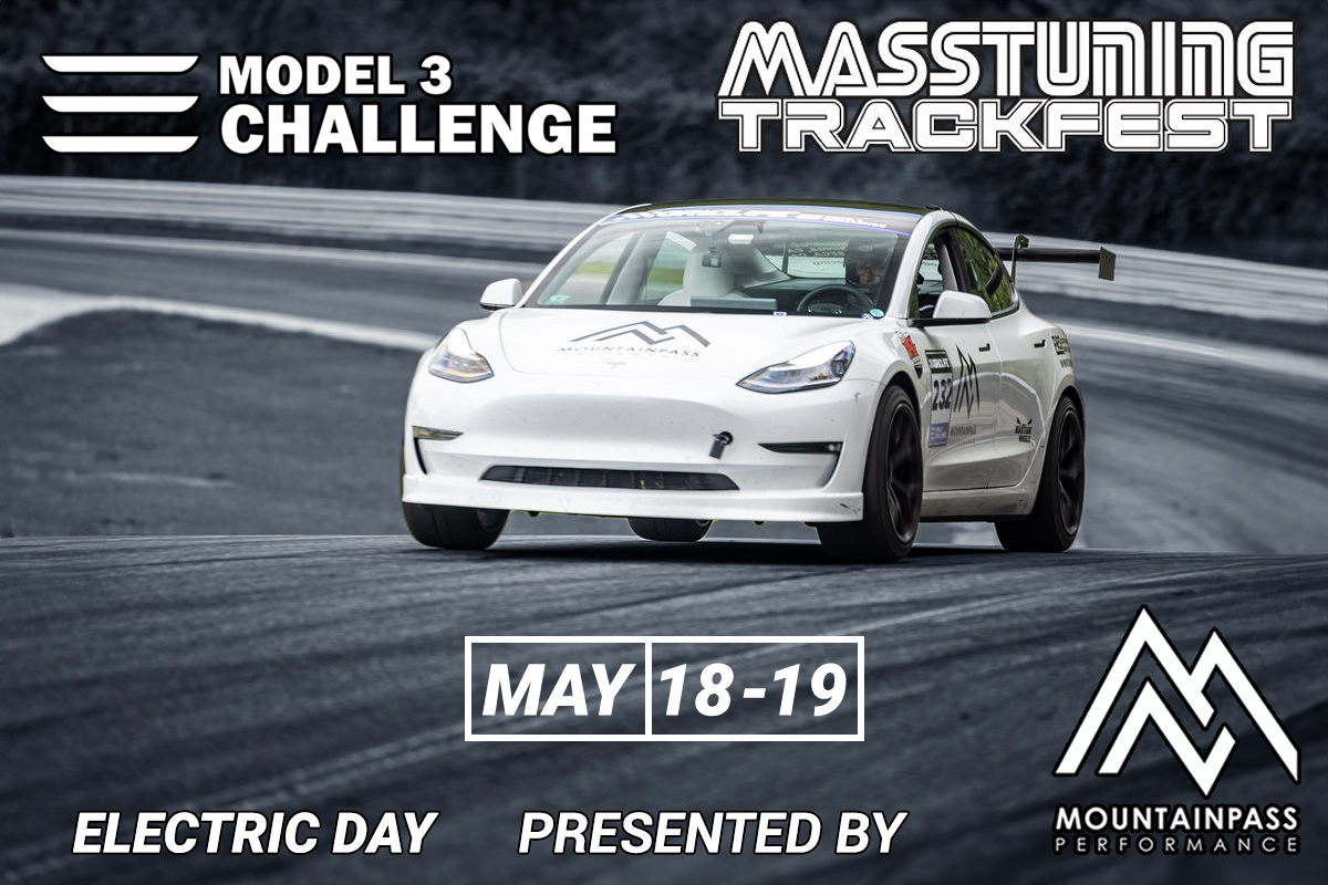 We're excited to team up with Mass Tuning for Electric Day 2024! The Model 3 Challenge will be running a Time Attack competition at Canaan Motor Club in New Hampshire on May 18th and 19th! This is an excellent track for the platform, being low-speed and technical, favoring our