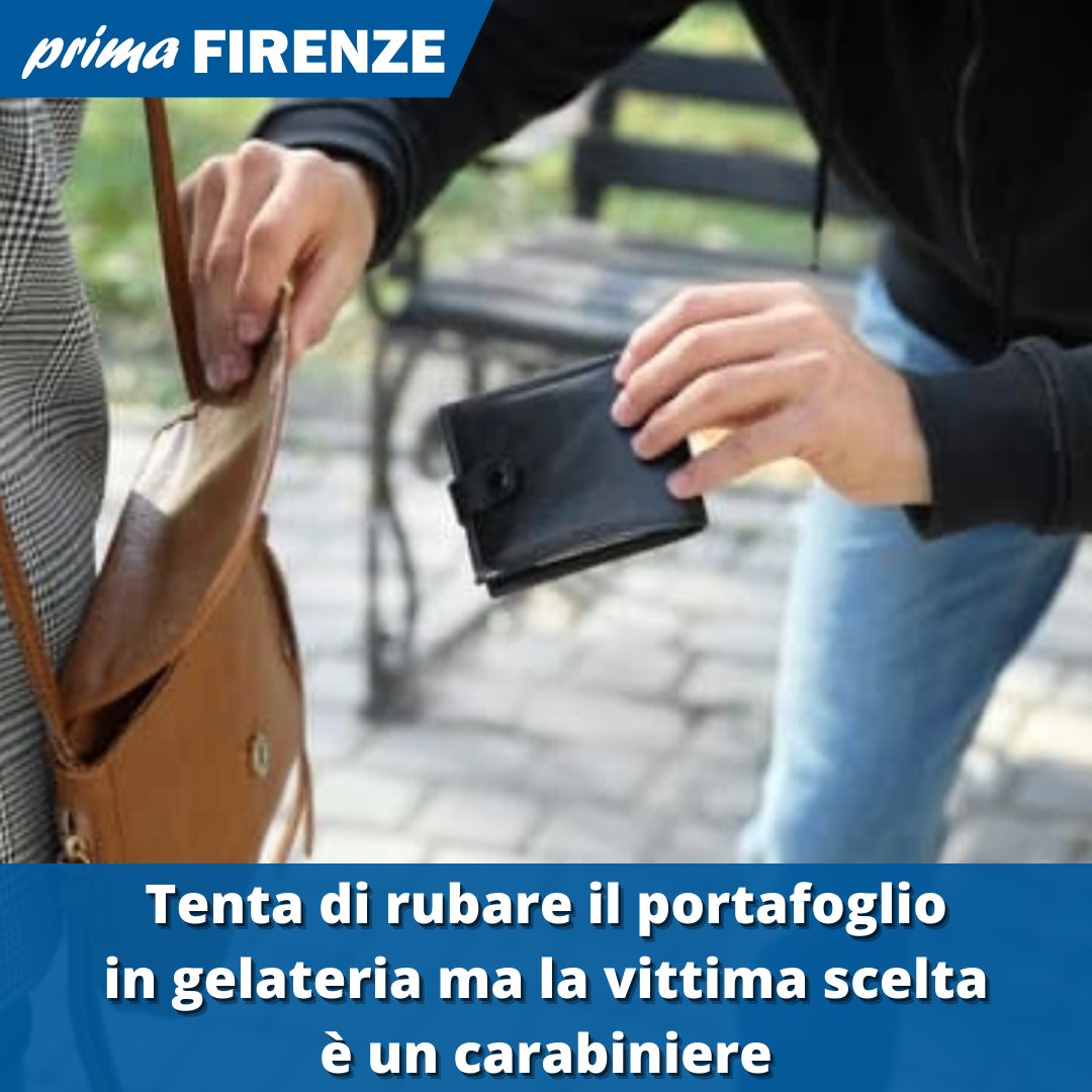 PrimaFirenze_it's tweet image. LEGGI: primafirenze.it/cronaca/tenta-…

#ladra #rubare #portafoglio #furto #firenze #centro #carabiniere #vittima #gelateria #inseguimento #arresto #cronaca #toscana #notizie