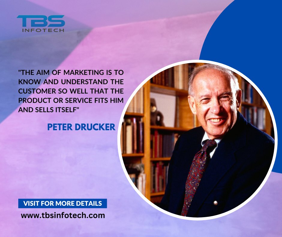 'The aim of marketing is to know and understand the customer so well that the product or service fits him and sells itself' - Peter Drucker

#TBSInfotech #SEOOutsourcing #DigitalGrowth #DigitalDominance #SEOExcellence #ResellerSEO #BusinessGrowth #TBSInfotechSuccess