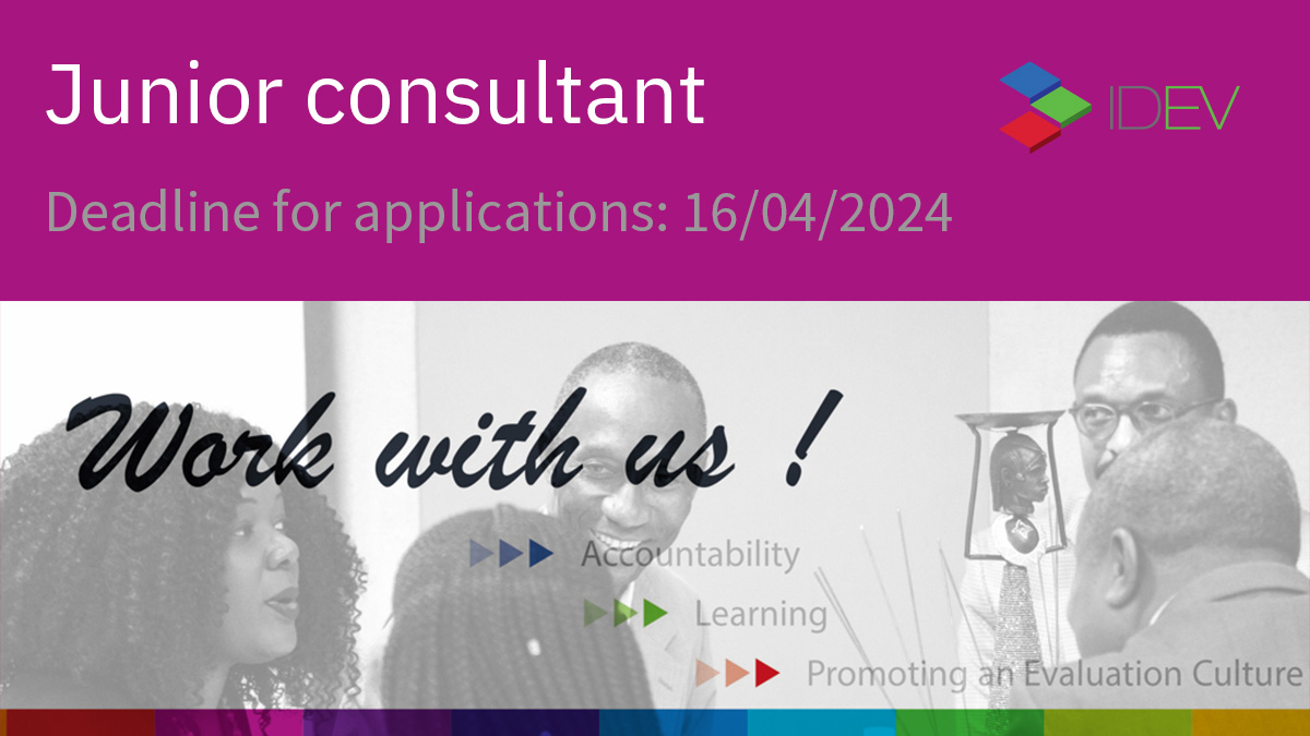 #WeAreHiring 🚨 Junior Consultant to support #knowledgemanagement, #communication, #capacitydevelopment & #events 📌 Location: Abidjan, Côte d'Ivoire ⏳ Deadline for applications: 16/04/2024 Apply now! ➡️ t.ly/yfrlm #EvalJobs #JobAlert #WorkWithUs