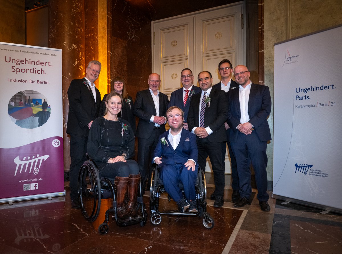 Die #SportmetropoleBerlin - ein Motor für gesellschaftliche Inklusion! Im Rahmen der Kampagne #Ungehindert.Paris hat der Behinderten- und Rehabilitations-Sportverband Berlin e.V. nun ein Sponsoren-Dinner im Roten Rathaus gegeben.