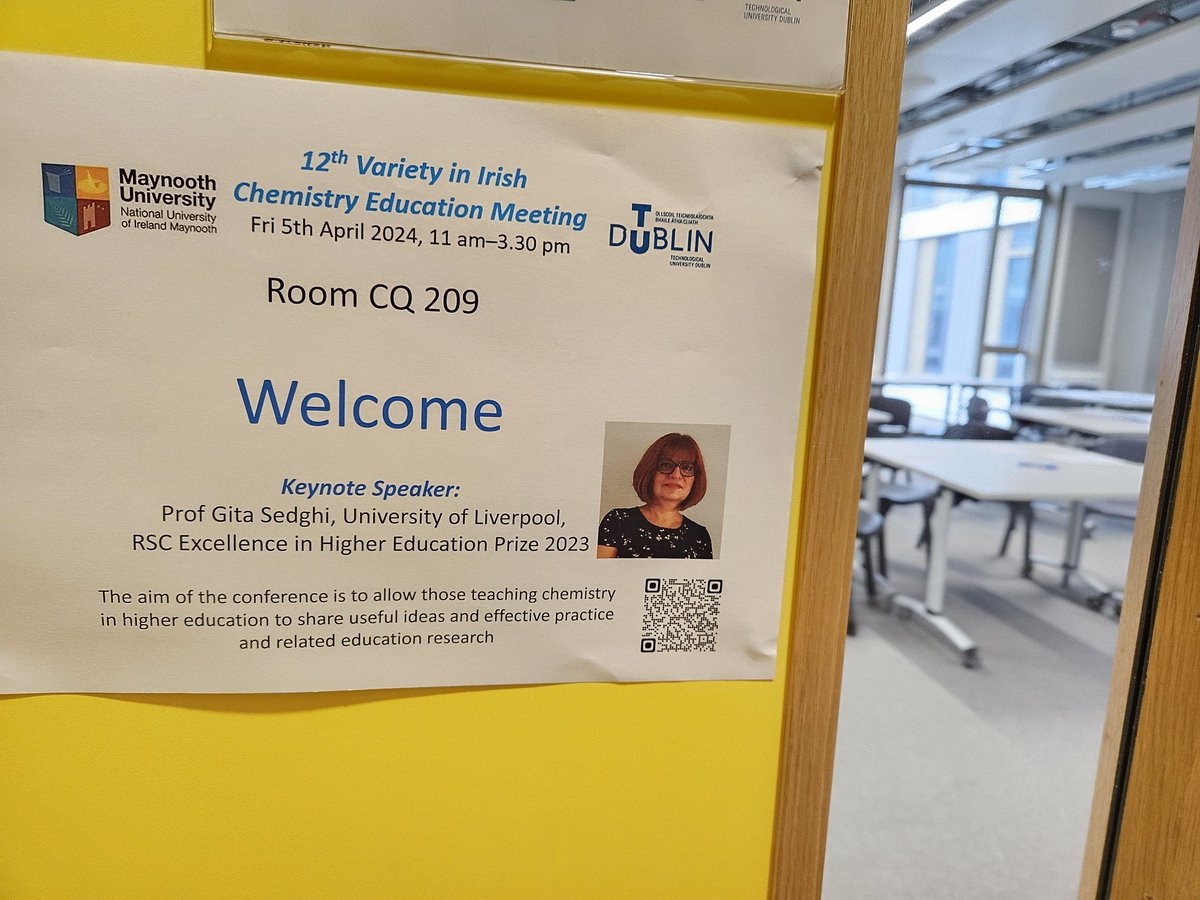 Claire McDonnell (@clairemcd_chem) on Twitter photo All set for #irishchemed24 with keynote <a href="/GitaSedghi/">Gita Sedghi</a> and some fabulous other presentations <a href="/WeAreTUDublin/">TU Dublin / OT Baile Átha Cliath</a> All set for #irishchemed24 with keynote <a href="/GitaSedghi/">Gita Sedghi</a> and some fabulous other presentations <a href="/WeAreTUDublin/">TU Dublin / OT Baile Átha Cliath</a>