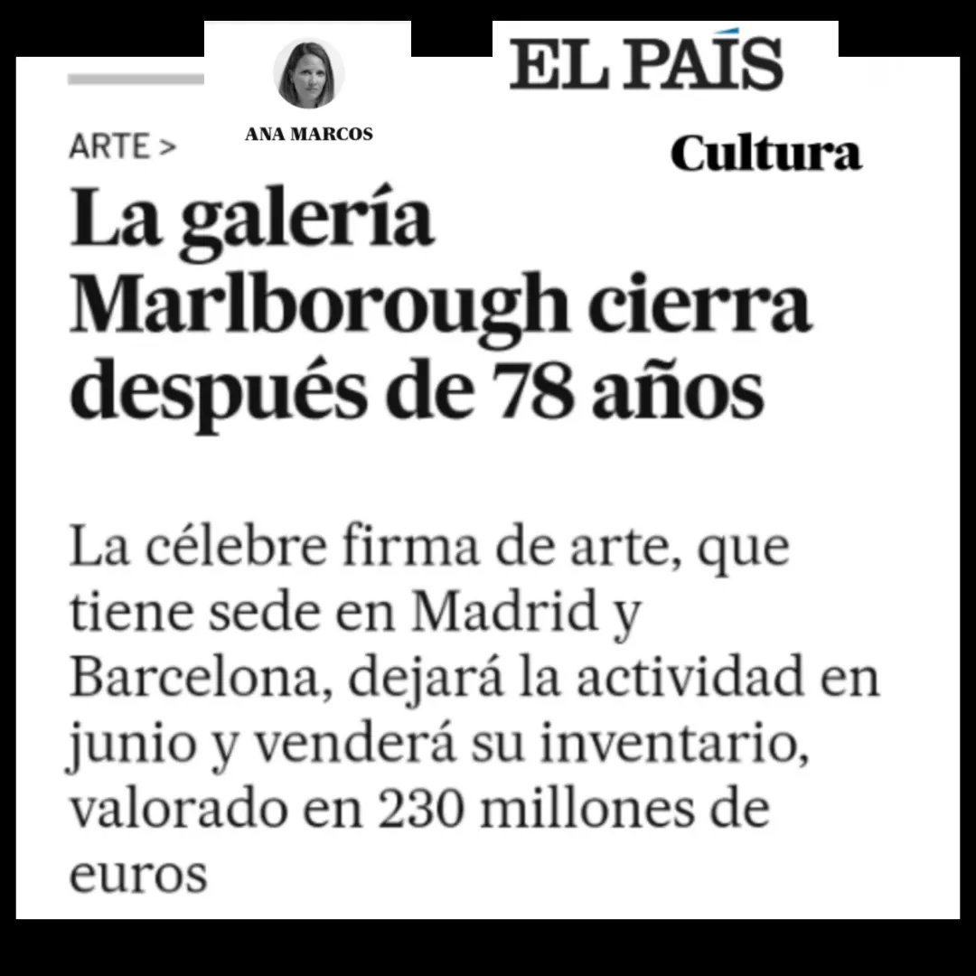 La galería Marlborough cierra después de 78 años 
#contemporaryart 
#artexhibition #artnews 
elpais.com/cultura/2024-0… vía <a href="/el_pais/">EL PAÍS</a>