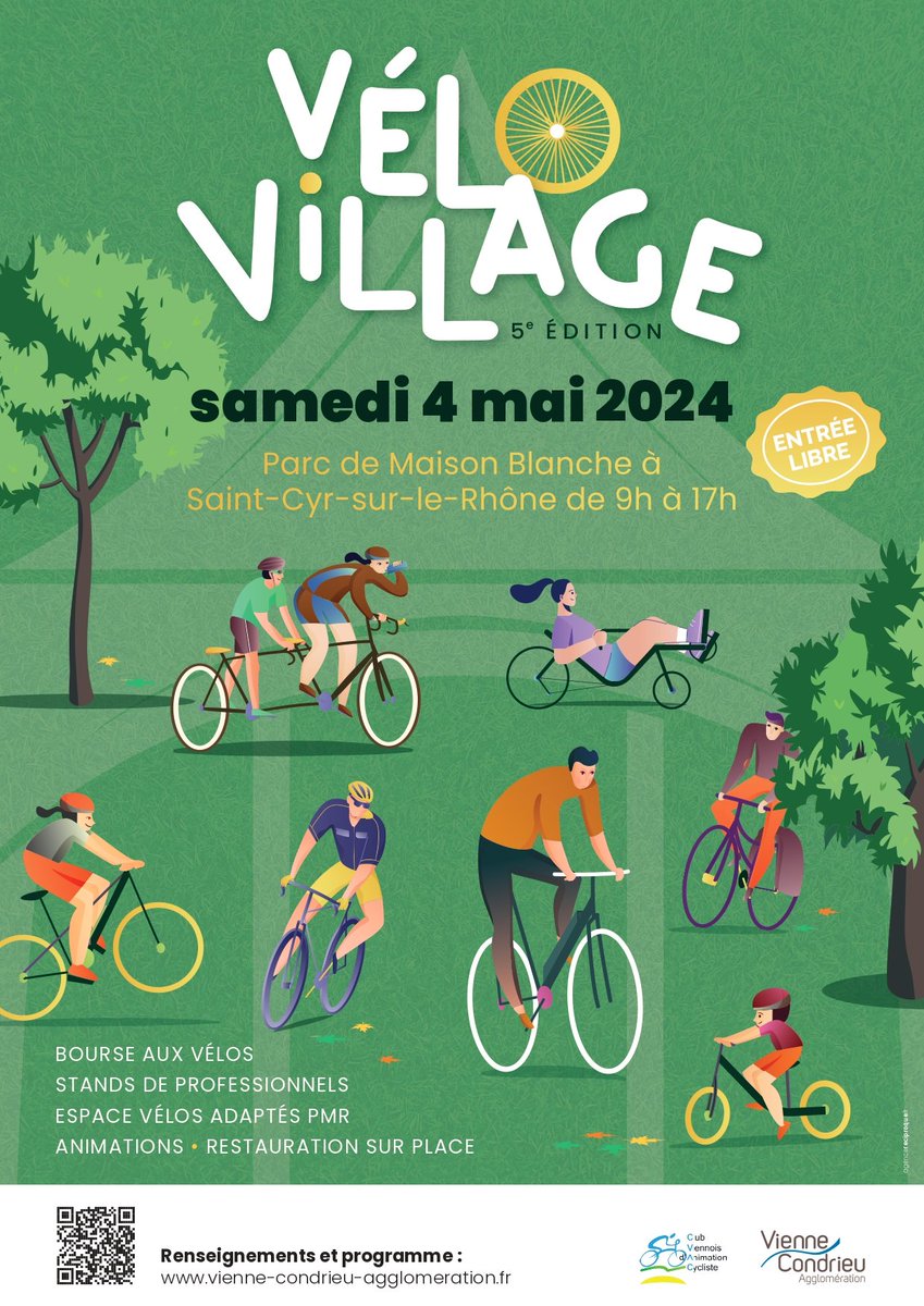 Vienne38200's tweet photo. Vélo Village, la bourse aux vélos du pays viennois se tiendra le samedi 4 mai https://t.co/cD8MCbCE0U https://t.co/FGG3psWHmY