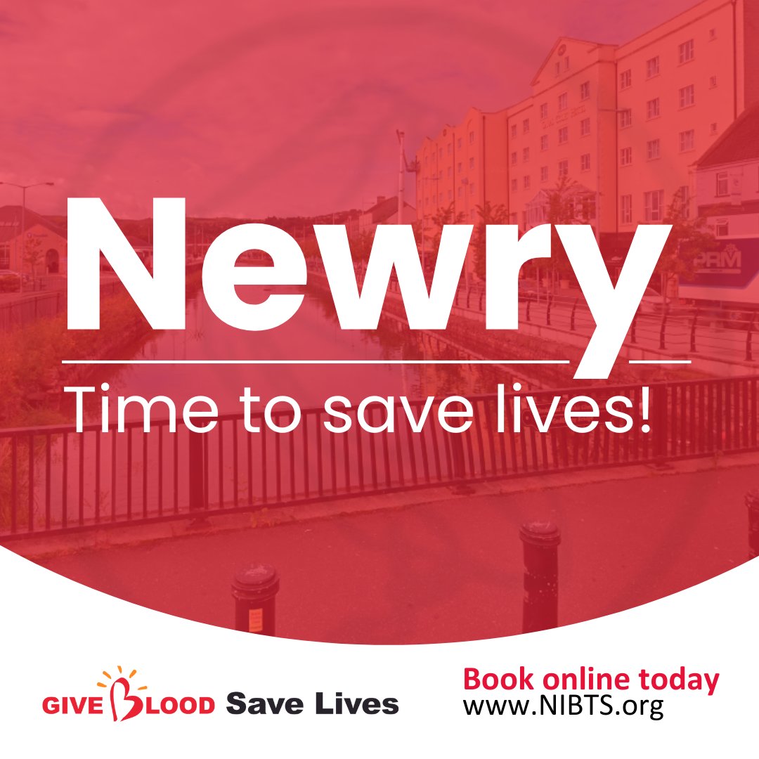 Let's go Newry! We are in your area on Wednesday & Thursday. Can you help us fill this vital blood donation session? Tap the link to help save 3 lives in your community - bit.ly/GiveBloodNI 🩸❤️ #giveblood #blooddonation #lifesaver #northernireland