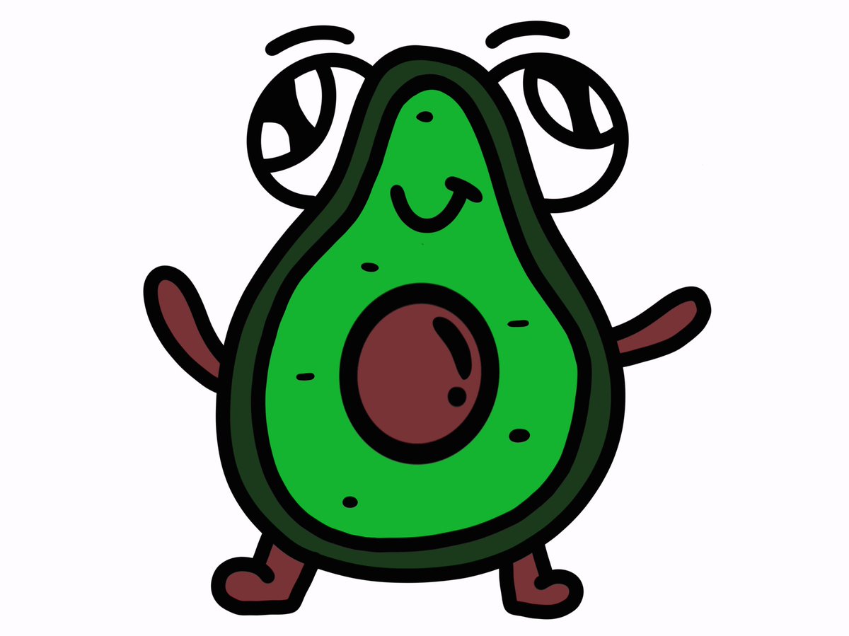 Avo super Friday 🥑🥑 #friyay #doodle #avocado #character #design #joewhale #thedoodleboy #art #artist