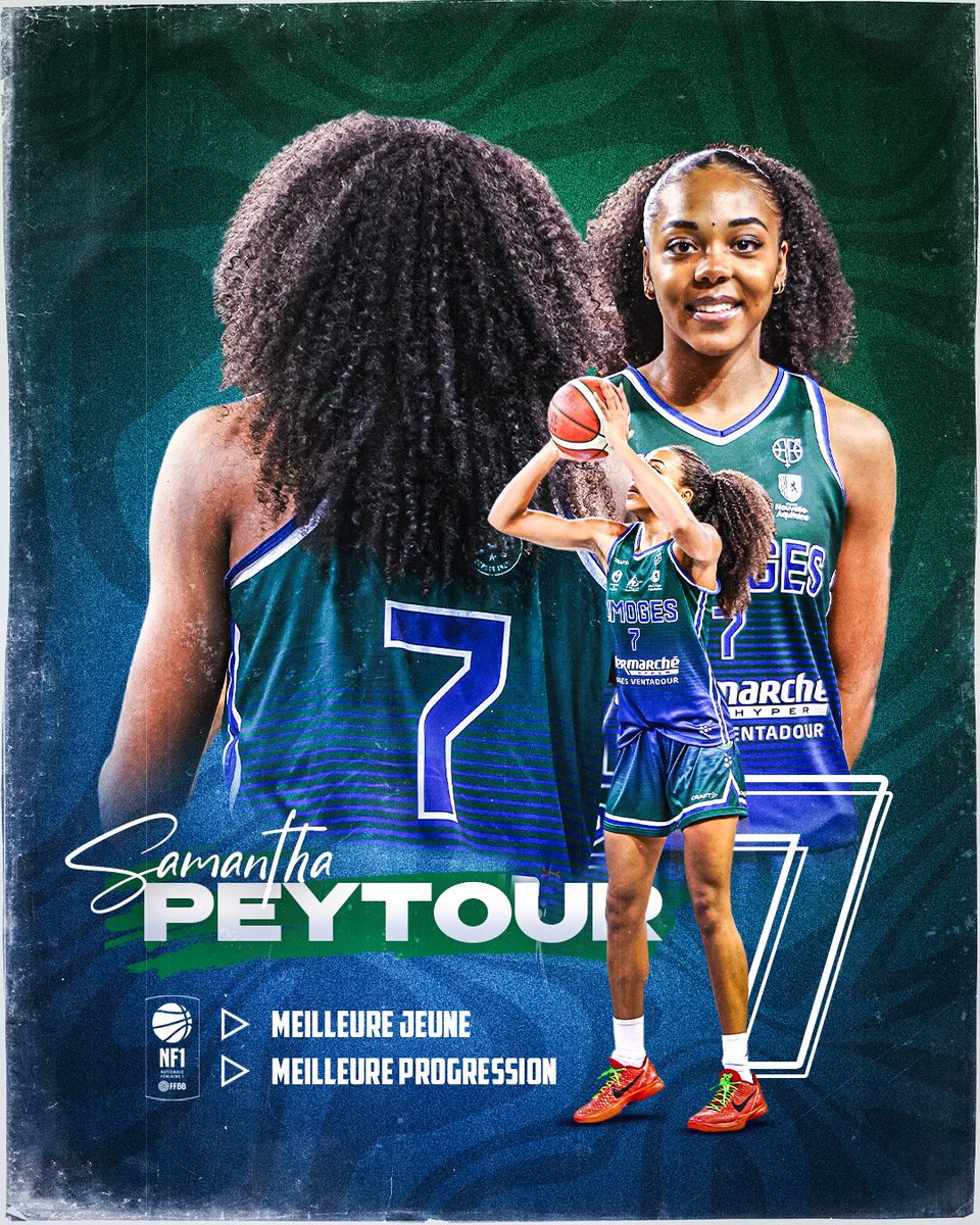 Félicitations Samantha 👏🏻

À l’image de la saison réalisée par les filles et le Staff du Limoges ABC, Samantha Peytour (21 ans) qui est au club depuis 7 ans, se voit récompensée en étant « Meilleure jeune » &amp; « Meilleure progression » de NF1 💪