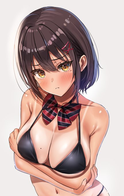 スク水の日焼けあと! 