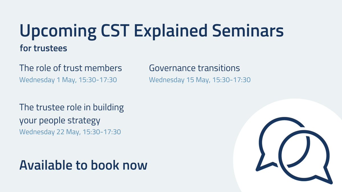 A core understanding of how trusts operate is essential to good #governance. That’s where our Explained Seminars can help. Designed for trustees, they emphasise strategic considerations while also looking at gaining assurance. Find out more and book: zurl.co/KG7p