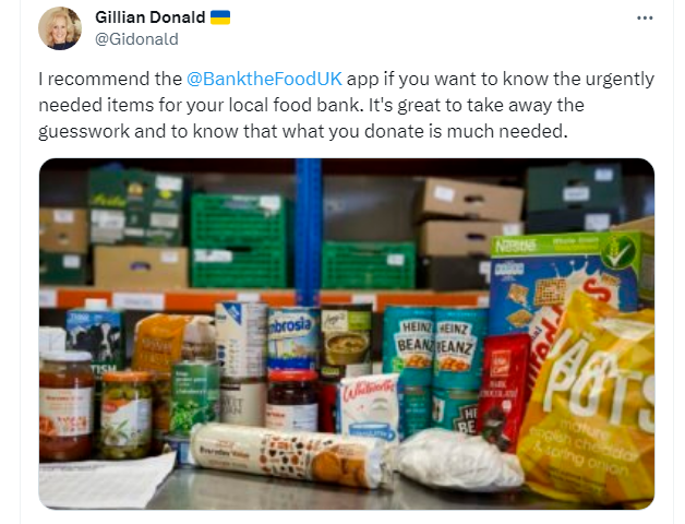 Thank you Gillian for recommending our free app. We are so grateful for your support.💚 #BanktheFood #NotJustBakedBeans #Tech4Good