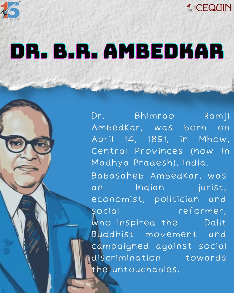 R. Ambedkar, born in the Mahar caste, emerged as a pillar of hope and equality in India. His relentless pursuit of social justice and advocacy for the rights of the people reshaped the nation's consciousness. #DalitHistoryMonth