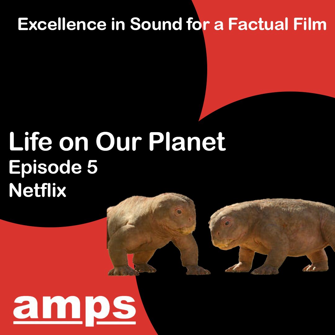 Nominees for the #AMPSAward for Excellence in Sound in a Factual Film Next up is Life on Our Planet 🪐 Episode 5 (@netflix) The nominees are: Kate Hopkins #AMPS Graham Wild Winners announced 7.4.24 #AMPSAwards2024