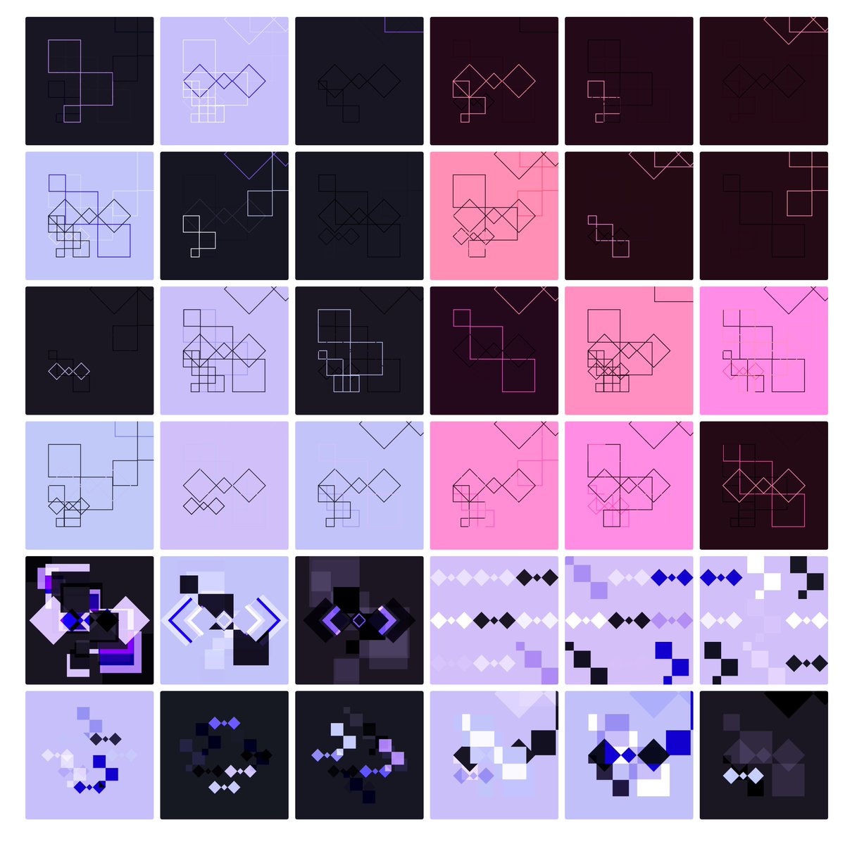 Randomised patterns for an WIP branding project
