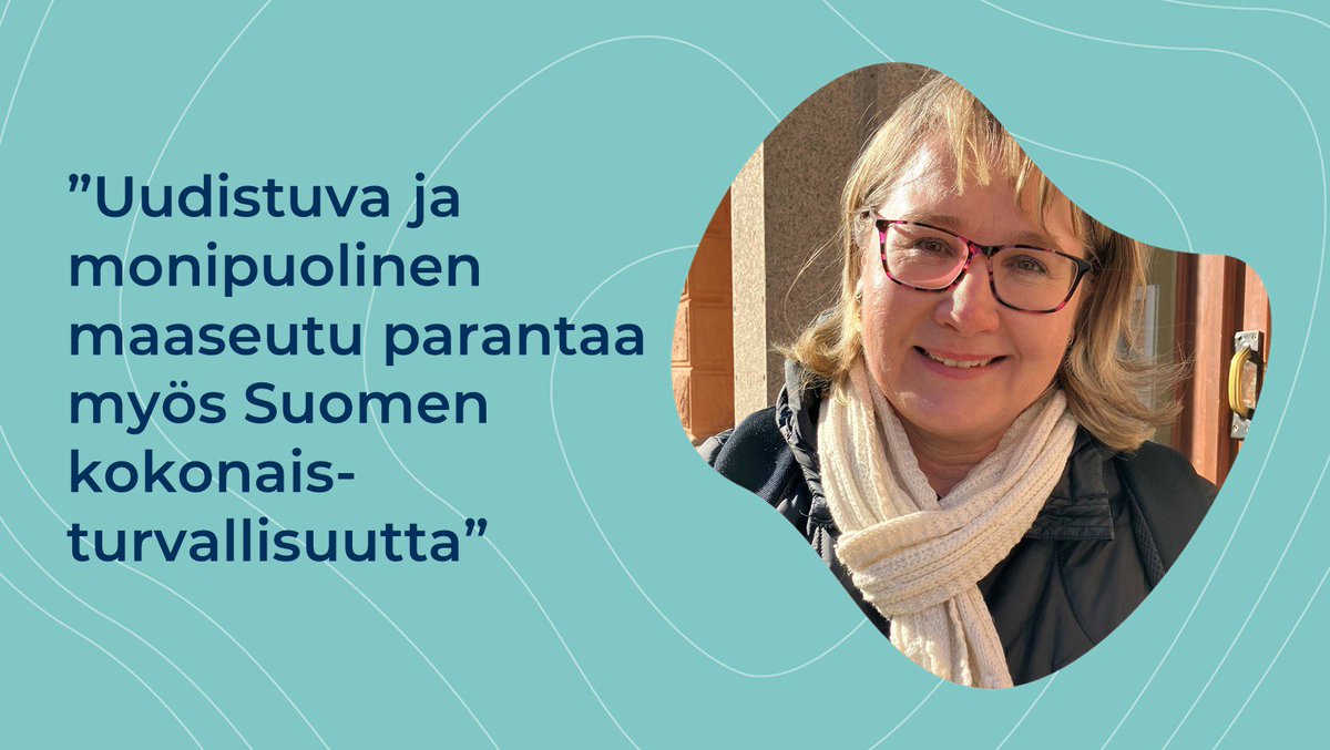 Uudistuva ja monipuolinen maaseutu parantaa myös Suomen kokonaisturvallisuutta. @sihvola_sanna pohtii #MMMblogi’ssa, millaisia EU:n maatalous- ja maaseuturahoituksen kerrannais- ja vipuvaikutuksia liittyy ihmisten hyvinvointiin ja aluetalouteen @MaaseutuFi mmm.fi/blogit/-/blogs…