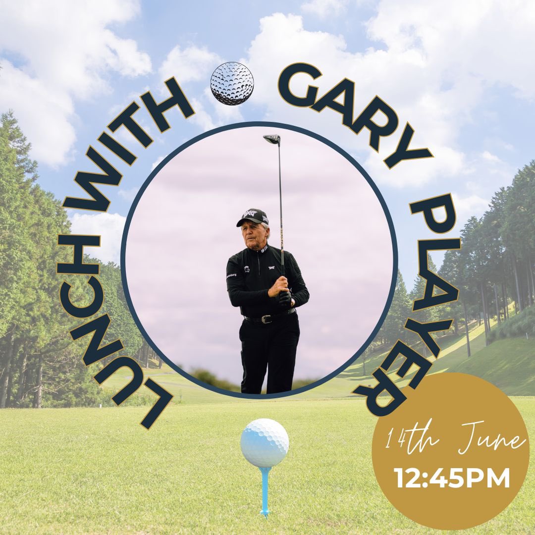 Widely considered one of the greatest golfers of all time, @garyplayer will be joining The Sporting Club for a special lunch in his honour. Join us to hear from this golfing legend on 14th June at The Landmark London. For more details, visit our website: bit.ly/3Pm8YaI