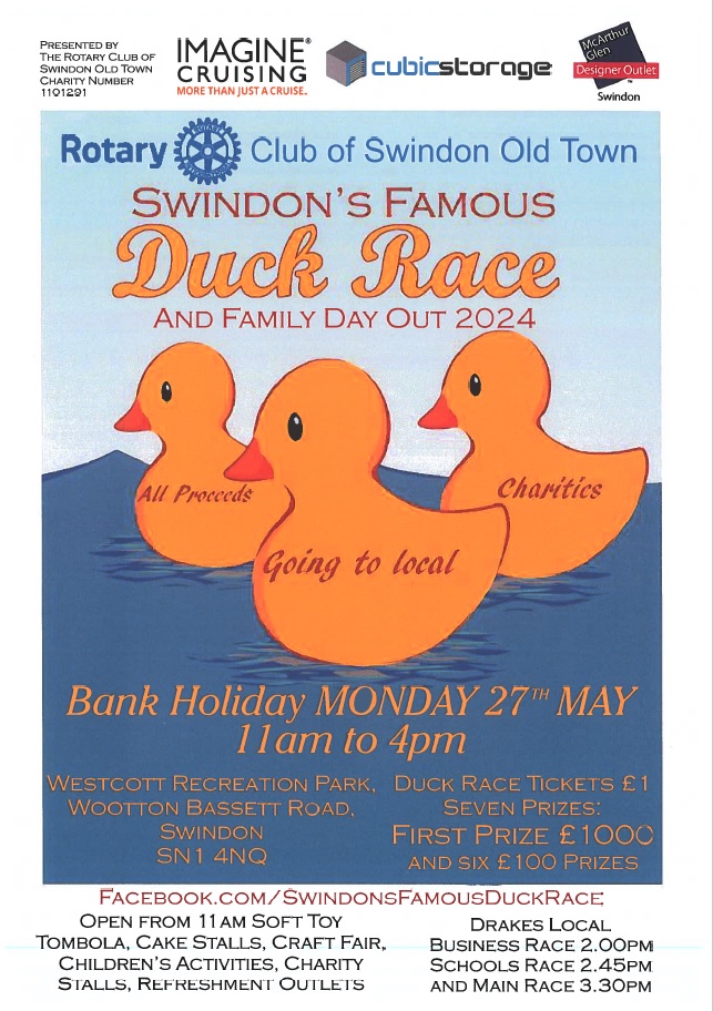 Did you know it costs almost £100,000 a year to provide support to our families in the Swindon area? One way we raise money is selling tickets for Swindon's #FamousDuckRace. Let us know if you could sell tickets for us: info@calmcharity.org 🦆🦆 #ChildhoodCancer #Charity #Swindon