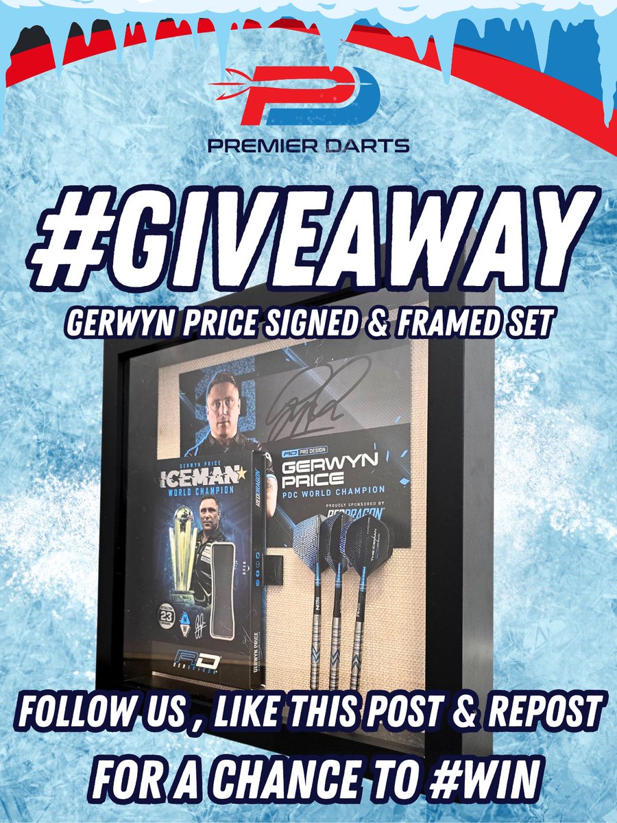 Premier Darts Official (@premierdarts) on Twitter photo 🎯 GIVEAWAY TIME!!! 🎉 <a href="/Gezzyprice/">Gerwyn Price</a> 🧊
For a Chance To #WIN This Amazing Framed Set Of Gerwyn Price "Midnight Edition" Darts & Signed Player Card:
👉 Follow Us
👉 Like This Post
👉 Repost
Winner Announced Sunday 14th April
Items Offered Kindly By <a href="/reddragondarts/">Red Dragon Darts</a>
@AttitudeDarts 🎯 GIVEAWAY TIME!!! 🎉 <a href="/Gezzyprice/">Gerwyn Price</a> 🧊
For a Chance To #WIN This Amazing Framed Set Of Gerwyn Price "Midnight Edition" Darts & Signed Player Card:
👉 Follow Us
👉 Like This Post
👉 Repost
Winner Announced Sunday 14th April
Items Offered Kindly By <a href="/reddragondarts/">Red Dragon Darts</a>
@AttitudeDarts
