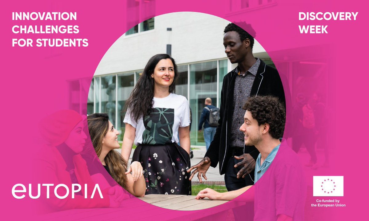 📅 #SAVETHEDATE for the upcoming Innovation Challenges #DiscoveryWeek at @UnivBabesBolyai 🇷🇴 On April 15-19, 80+ students from #EUTOPIA partner universities will get a real-life context experience & work on an entrepreneurial project👉bit.ly/3vaCx7U #EuropeanUniversities