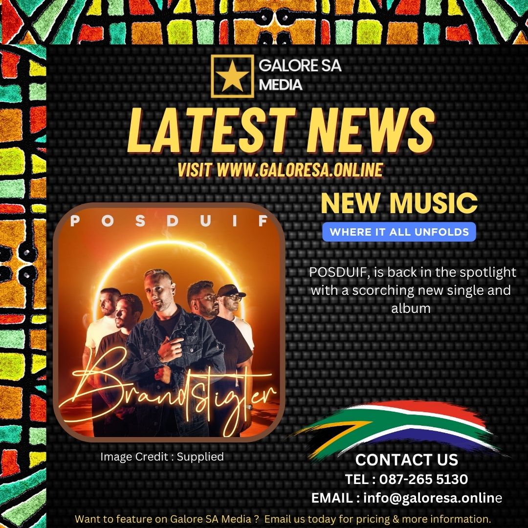 The wait is finally over because popular music group, POSDUIF, is back in the spotlight with a scorching new single and album that promises to please even the most critical ear. Their latest offering, BRANDSTIGTER, was written by James Boland and Nick Jordaan and is already…