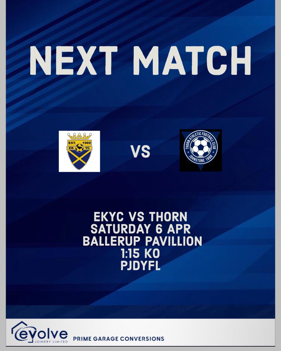 Tomorrow we take on an EKYC side that earlier in the season finished all square with should be an entertaining and competitive matchup💙