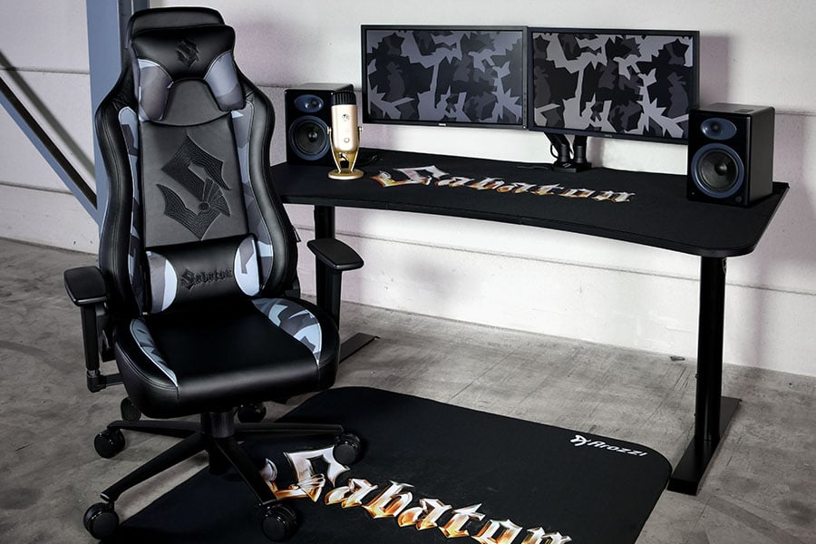 CALLING ALL GAMERS! 🎮 Feast your eyes on these NEW MUST HAVE items that have been specifically designed for gamers by our good pals at @ArozziChairs. We present to you the Zona Floor Pad Sabaton Edition and the Arena Gaming Desk Sabaton Edition. These 2 new items compliment the…