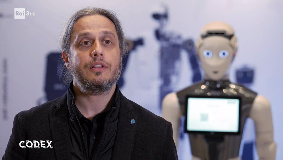 Durante l'ERF 2024, il nostro CEO è stato intervistato a proposito del futuro della robotica di servizio e dei robot collaborativi per il programma Codex, trasmesso su Rai3 e disponibile su @RaiPlay, per il segmento 'Umanoidi intelligenti' (44:30) raiplay.it/video/2024/03/…