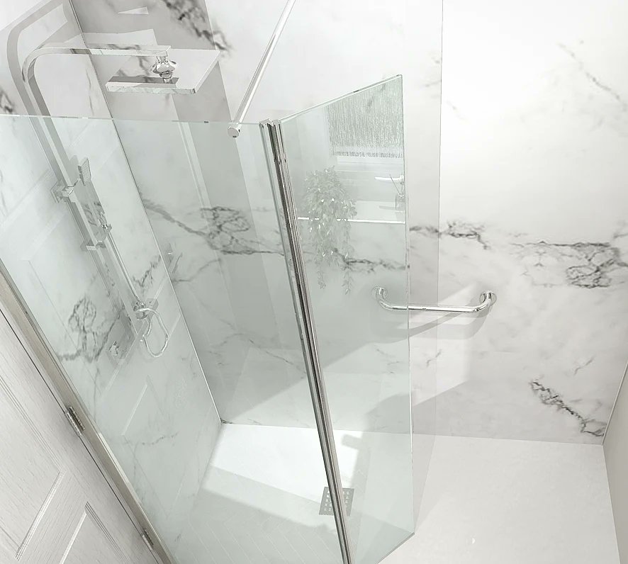 Shower room design for our customer in Flitwick 😍 #bathroom #3d #renovation #interiordesign #bedfordshire @virtualworlds3D