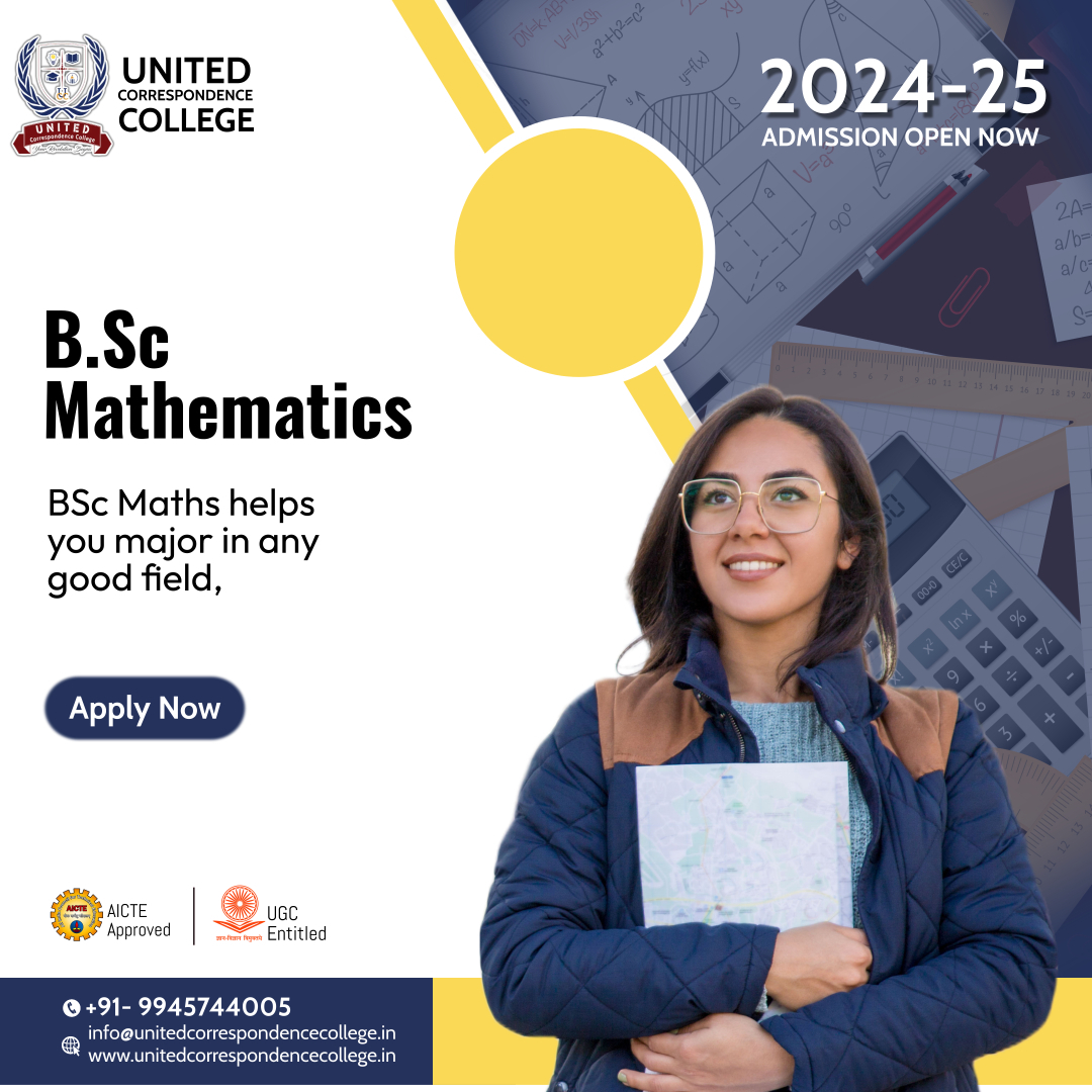 UnitedCorrespo1's tweet image. 🚀 Get an Online/Distance &quot; B.SC IN MATHEMATICS &quot; Affiliated from a UGC-Entitled, AICTE NAAC &amp;amp; NIRF universities.
✅ 100% Result Guarantee

📞 Contact Now: wa.me/+919945744005
Learn More: unitedcorrespondencecollege.in

#MathMajors #BSCMathOnline #MathIsFun