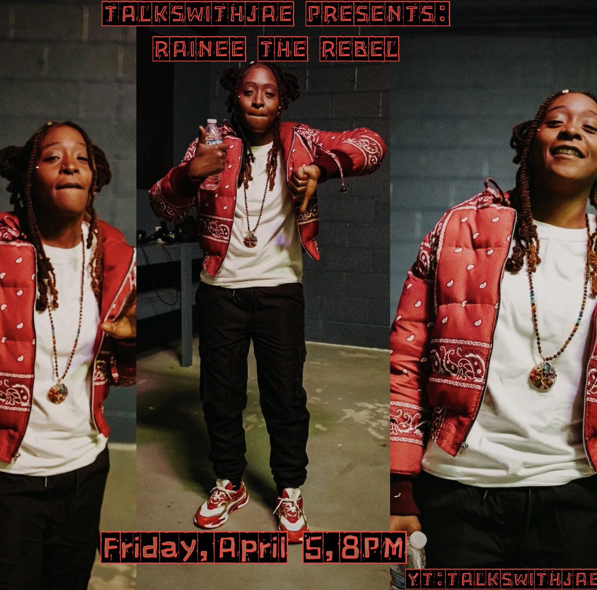 eccentricsole's tweet image. #TALKSWITHJAE #INTERVIEWSWITHJAE has a talk with @RaineeTheReBel as we talk her career, recap 2023, and her 2024 plans