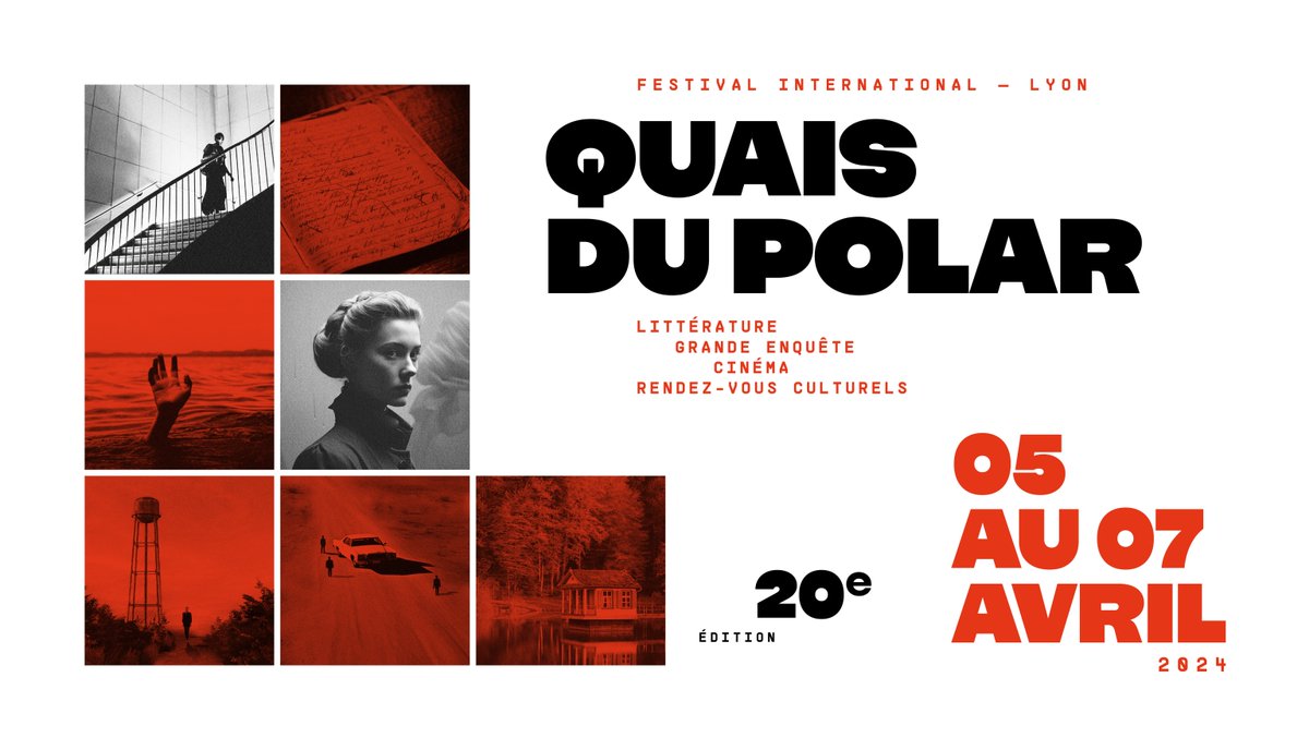 [Sortir] Le festival @QuaisPolar fête ses 20 ans cette année du 5 au 7 avril. Au programme : rencontre avec des auteurs talentueux, participation à des animations sur les campus ou à une enquête au @mbalyon ! En savoir +👉 urlz.fr/q9zz