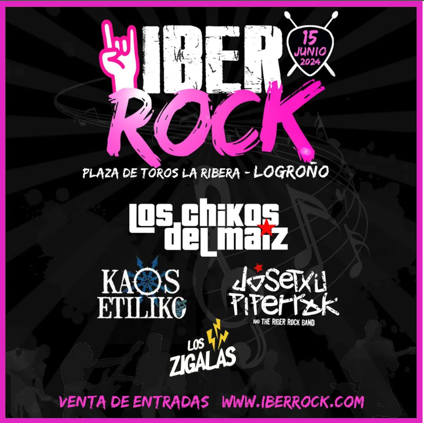 SÍ SÍ SÍ... NO QUEDA NADA PARA #IBERROCK2024 🤘🏽

✨ @chikosdelmaiz 
✨ @KAOSETILIKO_OFI
✨ Josetxu Piperrak
✨ @LosZigalas 

Son los artistas confirmados 🔥 Consigue aquí tus entradas 🎟️ enterticket.es/eventos/iber-r…