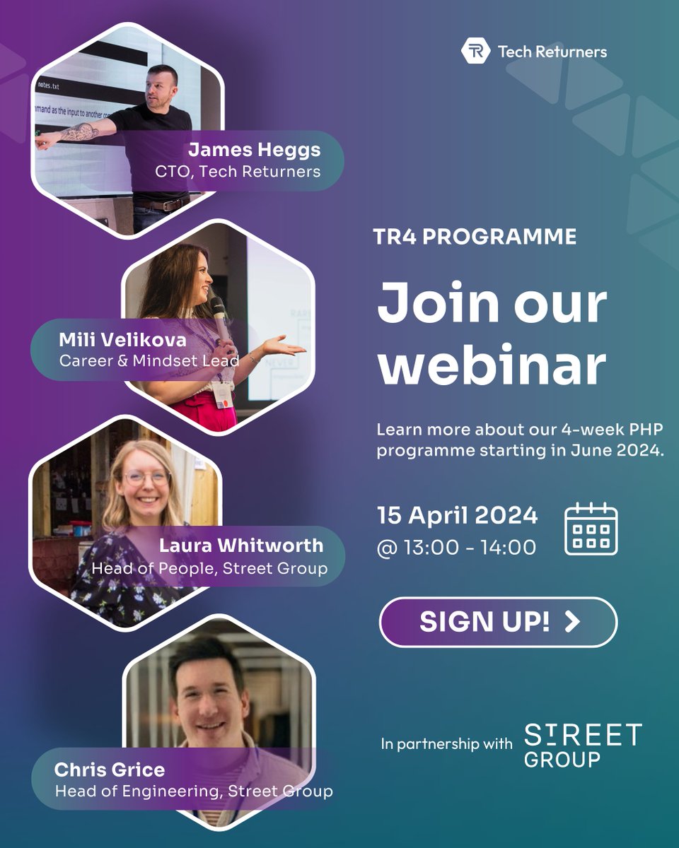 Got questions? We've got answers! 🧐 Learn how you can step into your dream PHP software engineering role in just 4 weeks! #hiring @street_platform Career break? That won't hold you back! 📆15 April 2024 @ 1pm - 2pm BST✨ loom.ly/hY700v4