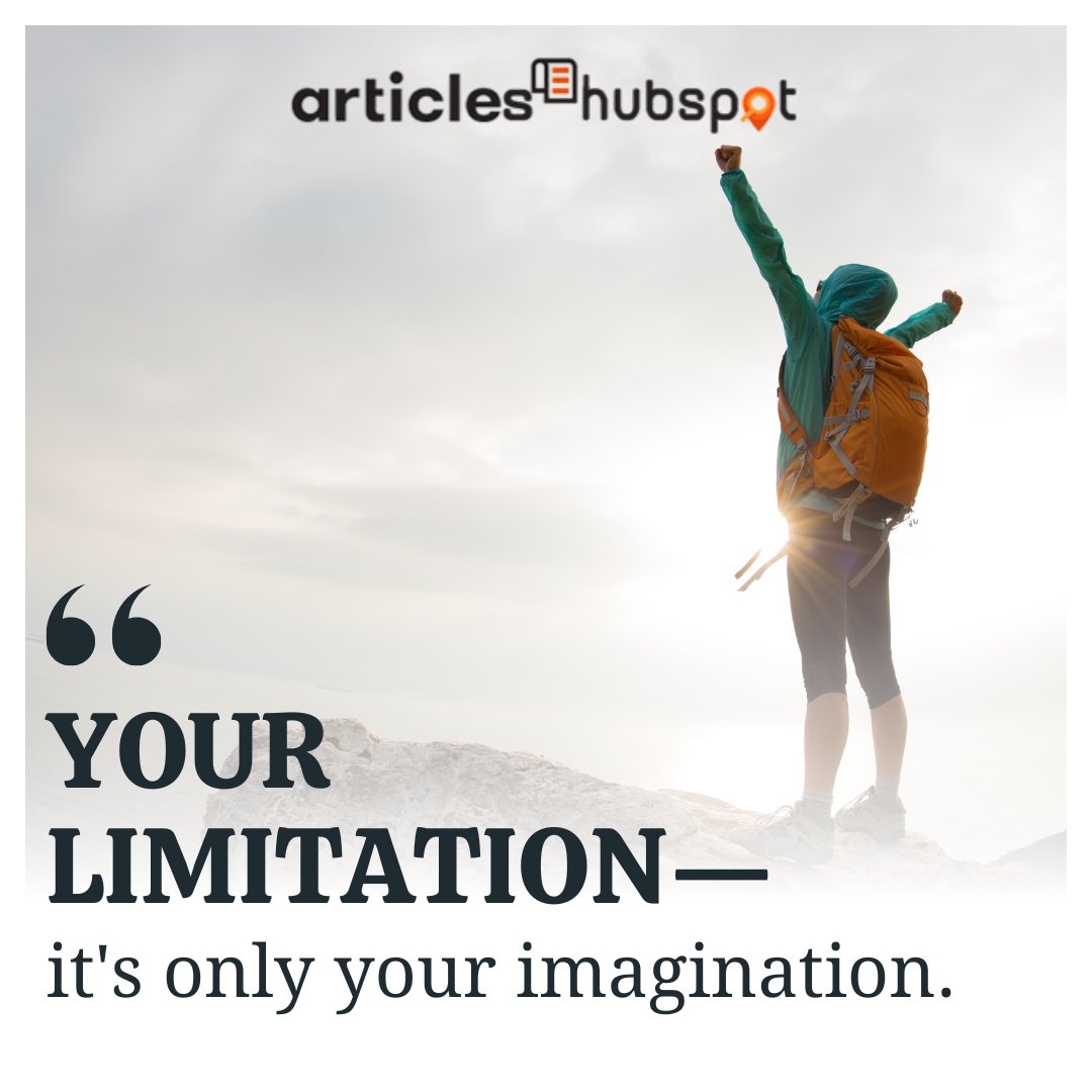 Let your imagination soar beyond the stars 🚀 

#articleshubspot #MotivationalQuotes #SuccessMindset