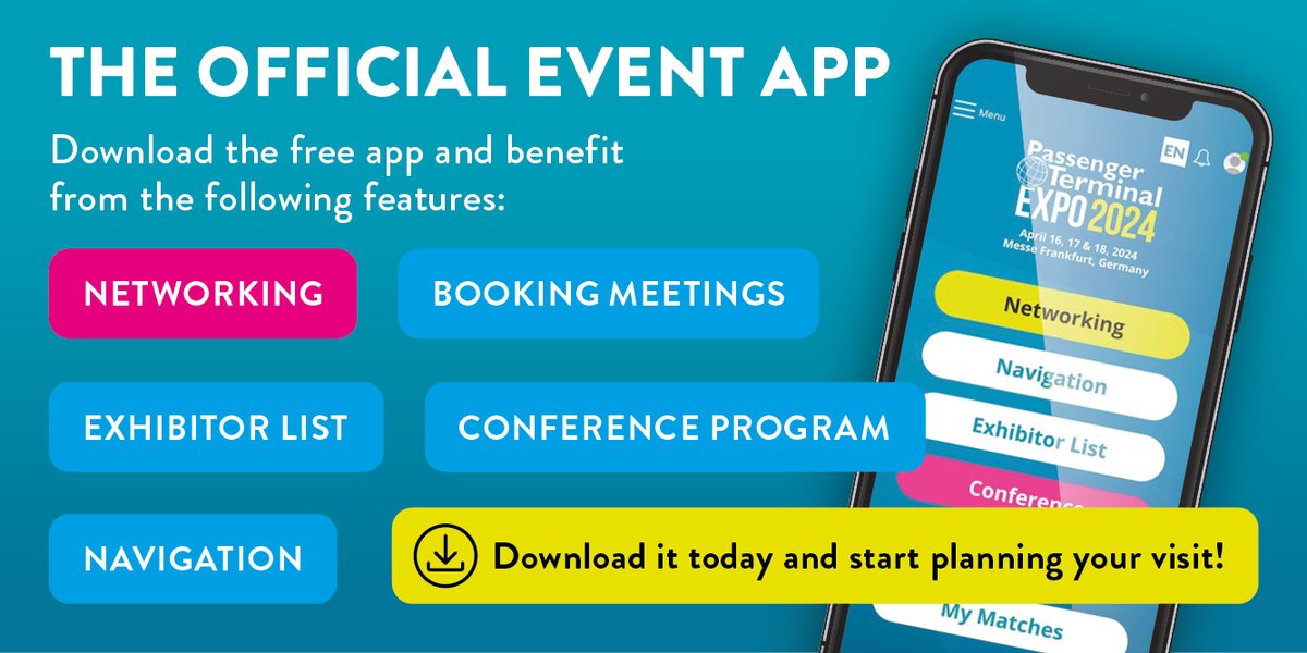 Download the event app 📲 | All the relevant information at your fingertips for the expo & conference | Download the app to unlock it TODAY: bit.ly/3TEPjF4 #PTExpoConf