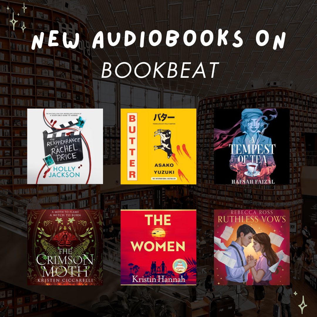 🎧 If you haven't signed up to BookBeat yet, let me tempt you a little with some newer releases they have up for grabs. BookBeat’s growing library is expanding all the time and you can listen for free for 2 months here ✨ filify.link/booksnest-Book… [advertising with BookBeat]