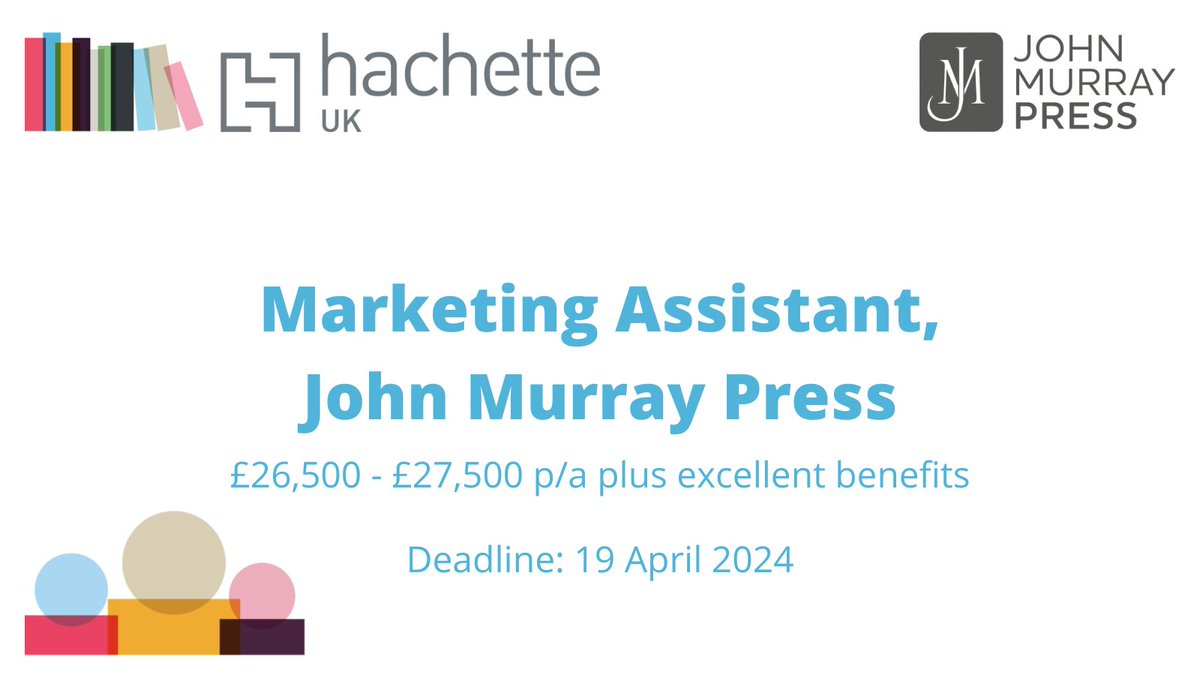 Are you looking for your first role in marketing? Are you enthusiastic, creative, ready to learn and willing to share your ideas? .@johnmurrays is hiring a new marketing assistant! Please apply here: rb.gy/fmcjnm