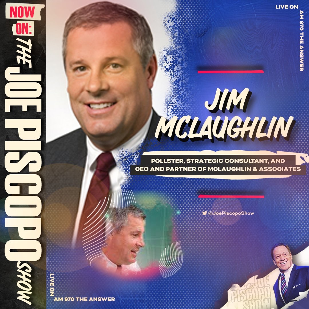 🚨 NOW ⏰ 7:40am EST @JMcLaughlinSTK joins @JrzyJoePiscopo to discuss the latest Trump and Biden poll numbers LISTEN🎙️LIVE: am970theanswer.com/listenlive