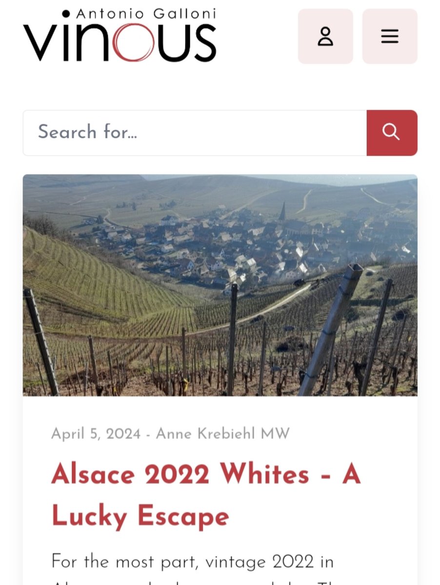 Santé & S'gilt! The latest @VinousMedia #Alsace White Wine Report is out! #Riesling @VinsAlsace @alsace @alsacecrusterroirs @drinkAlsace