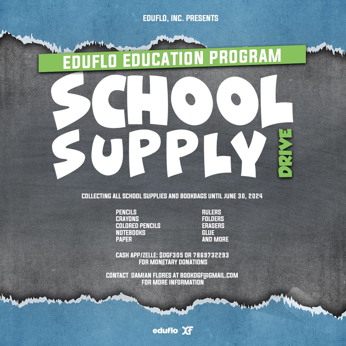EduFlo is collecting school supplies to provide to local schools in the communities. Interested in donating please reach out.