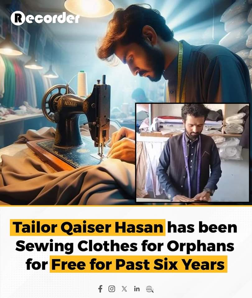 A tailor in Mianwali has taken it upon himself to make Eid special for over 100 orphaned children in the city.