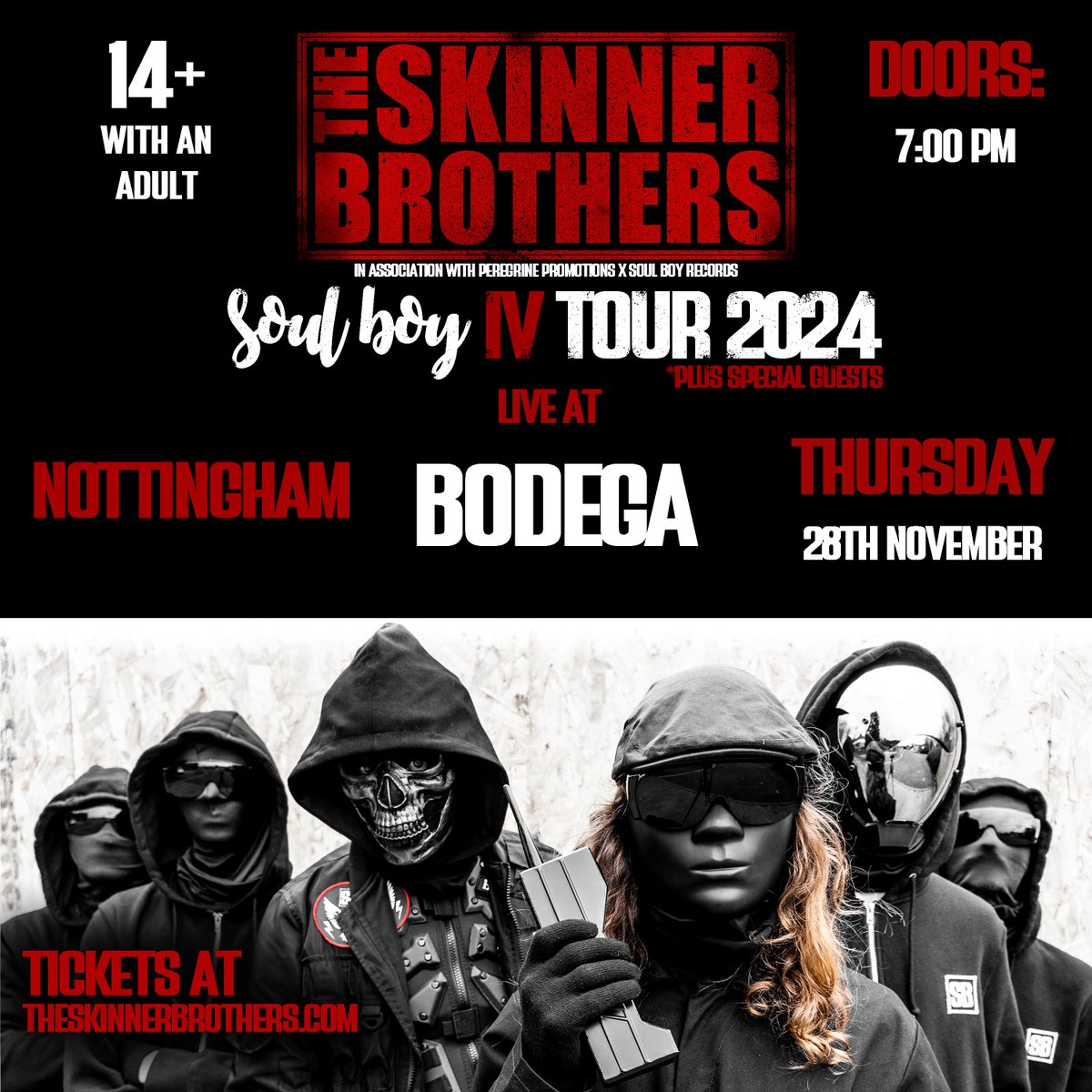 GIG NEWS London lads @TheSkinnerBros are hitting the road in support of their upcoming album 'Soul Boy 4' and they've decided to make a stop at our place! Tickets on sale Friday 12th April 👉 alt.tkts.me/tl/yf5t