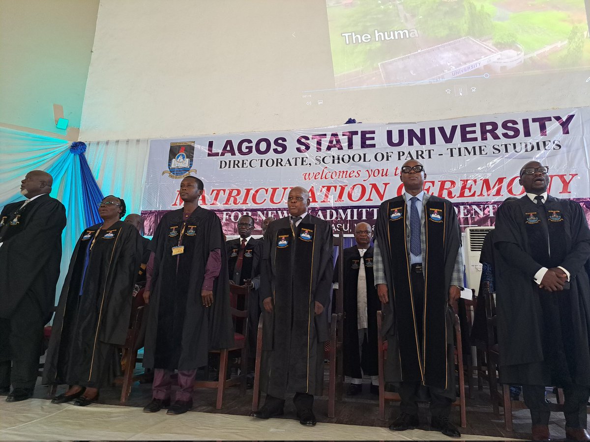 Photos: The matriculation ceremony for the School of Part-Time Programme held, on Friday, at the University Main Campus, Ojo