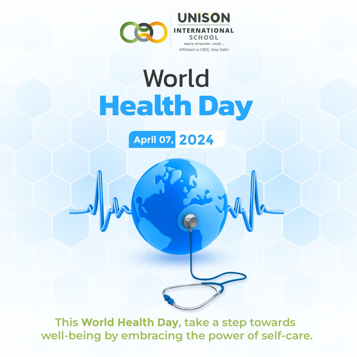 World Health Day is a timely reminder to prioritise mental and physical well-being. Let's pledge to make health a top priority in our lives and communities✨⛹️

#WorldHealthDay #UnisonInternationalSchool #Excellence #Academics #ExtracurricularActivities #FutureLeaders