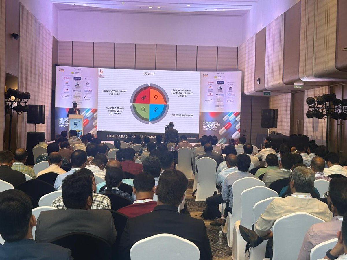 SigachiL's tweet image. At the recently concluded #AhmedabadPharmaSummit by #ExpressPharma, technical talk from our teammember- Mr. Sri Harsha- on topic of "Technology Leadership and Brand Repositioning" received incredible response. He highlighted the importance of age-appropriate drug delivery system