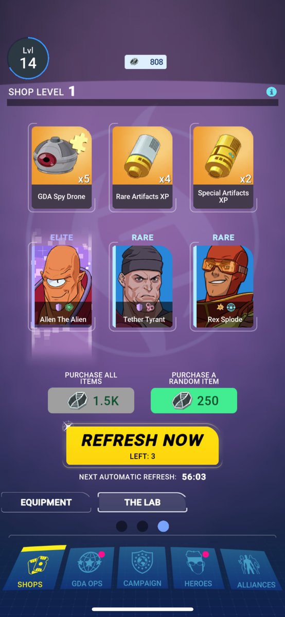 Zee1three's tweet photo. Of course 😑 😩 😞 (I’ve only been playing for like 4 days…i haven’t exactly earned it yet 😂)
Don’t worry, Allen. One day, you will be mine.
#Invinciblegtg https://t.co/m87bawP6FW